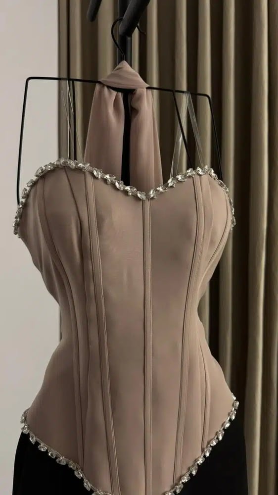 فستان سهره باربي بشال اكسسوار زركون
