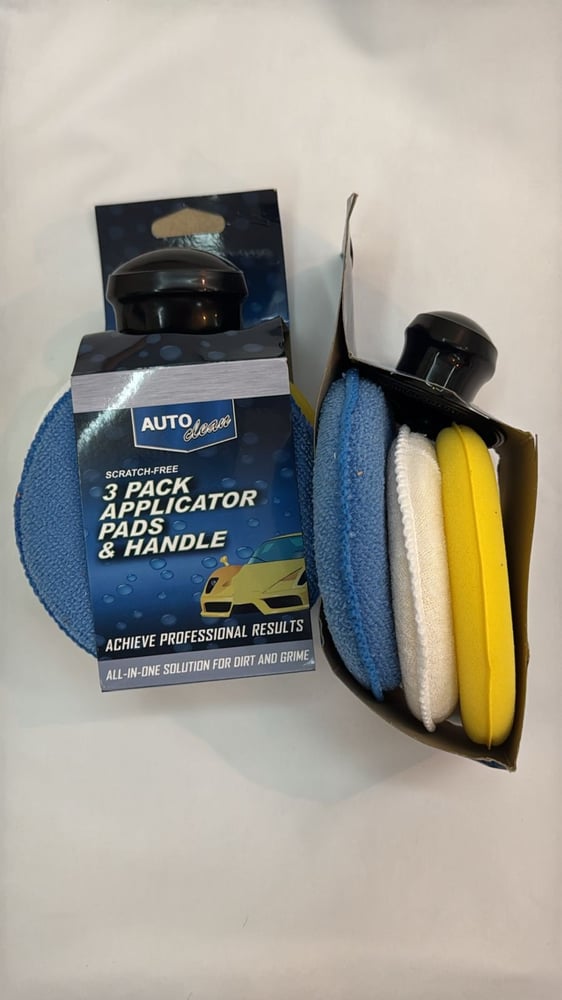 Package of tire and body polishing sponges