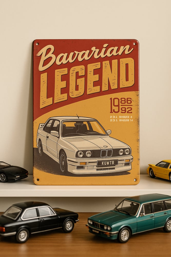 BMW metal plate