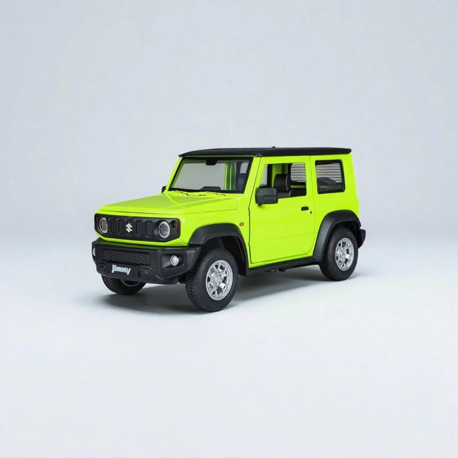Specifications of a Suzuki Jimny car model at 1:24 scale
