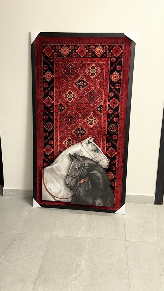 Large 3D horse painting