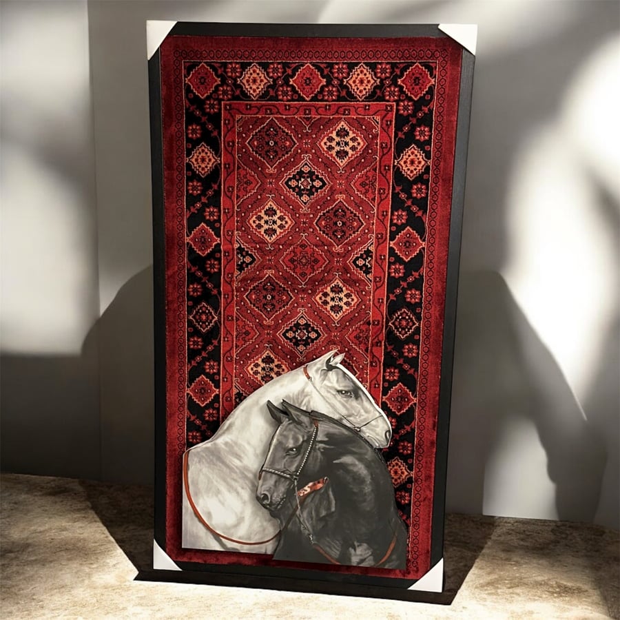 Large 3D horse painting