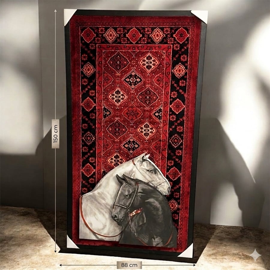 Large 3D horse painting