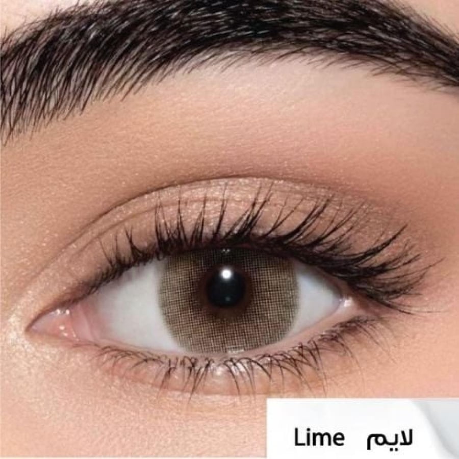 عدسات لاصقه لون لايم من لينس مي