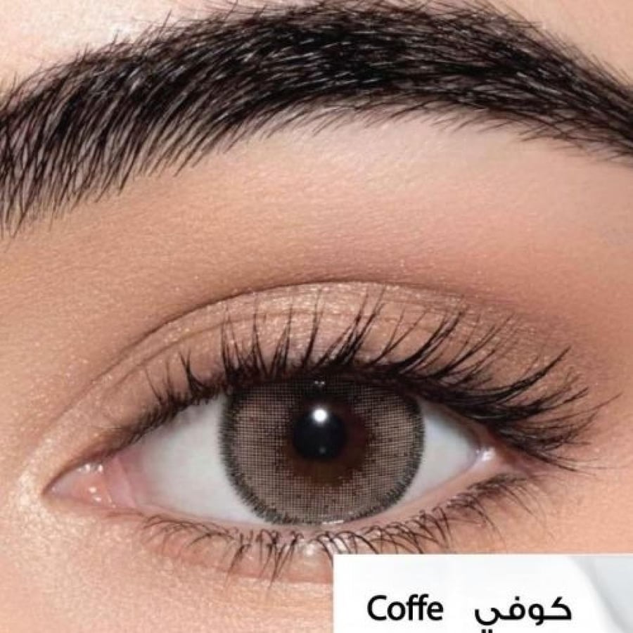 عدسات لاصقه لون كافيه من لينس مي