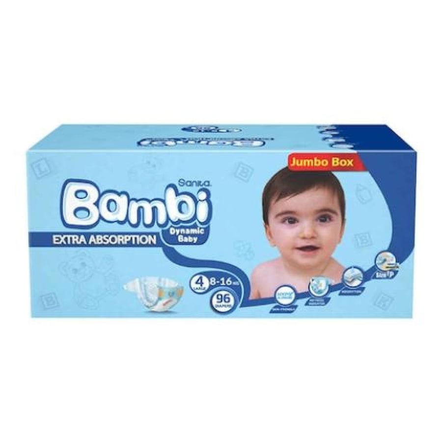 حفائض اطفال بامبي 96