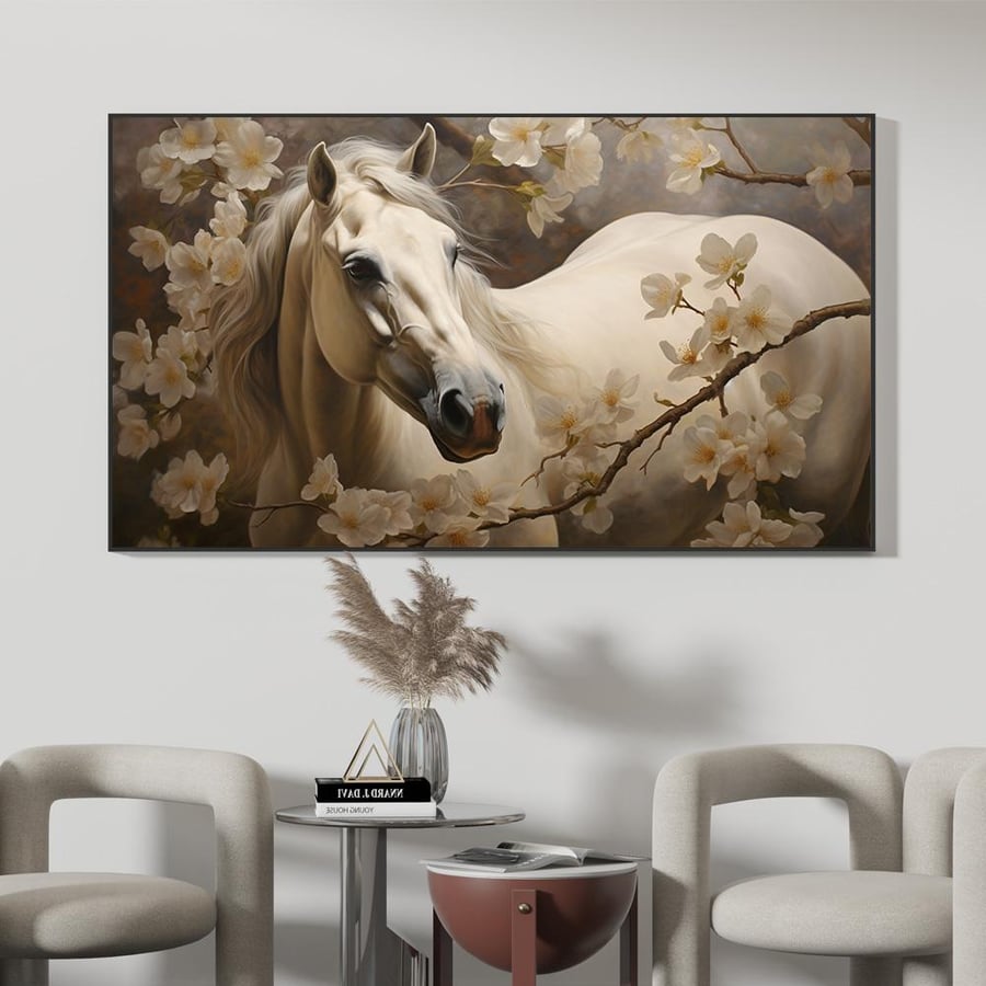 لــــوحات الخيل  بتصميم عــــصــري  - تحفة دارك للوحات الجدارية