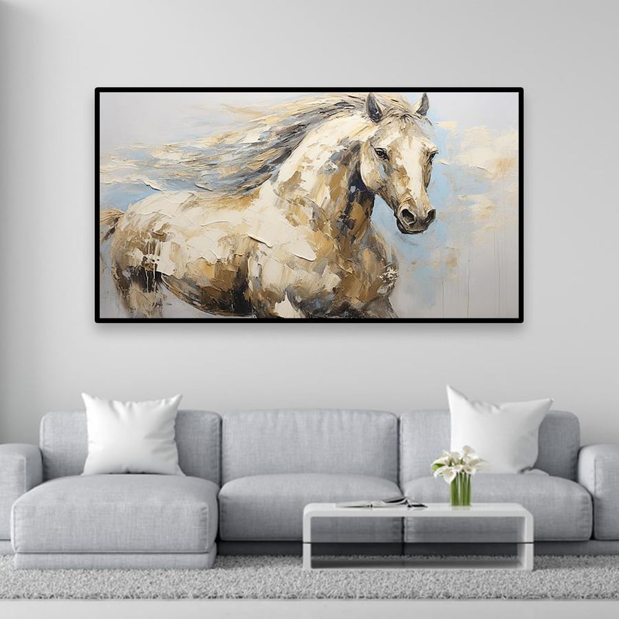 لــــوحات الخيل بتصميم عــــصــري - تحفة دارك للوحات الجدارية
