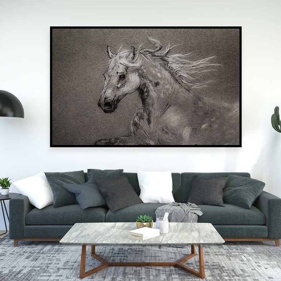 لــــوحات الخيل بتصميم عــــصــري - تحفة دارك للوحات الجدارية