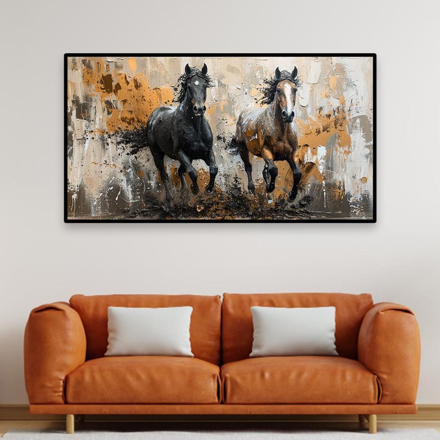 لــــوحات الخيل  بتصميم عــــصــري  - تحفة دارك للوحات الجدارية