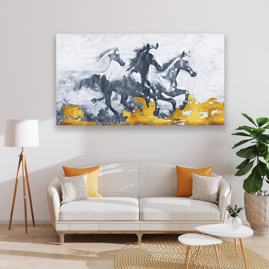لــــوحات الخيل  بتصميم عــــصــري  - تحفة دارك للوحات الجدارية
