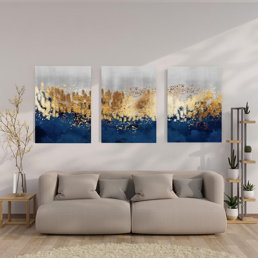 لوحات ثلاثيه بتصميم عصري - عروضنا - تحفة دارك للوحات الجدارية