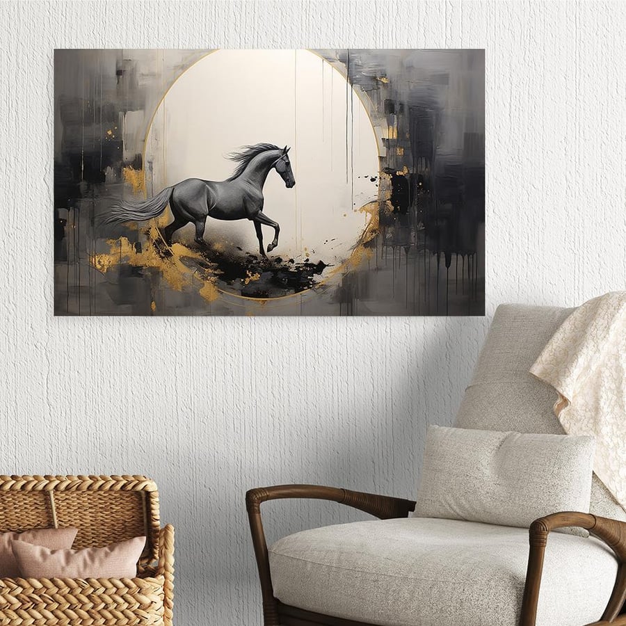 لــــوحات الخيل بتصميم عــــصــري - تحفة دارك للوحات الجدارية
