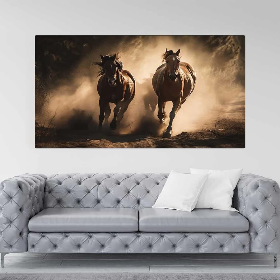 لــــوحات الخيل  بتصميم عــــصــري  - تحفة دارك للوحات الجدارية
