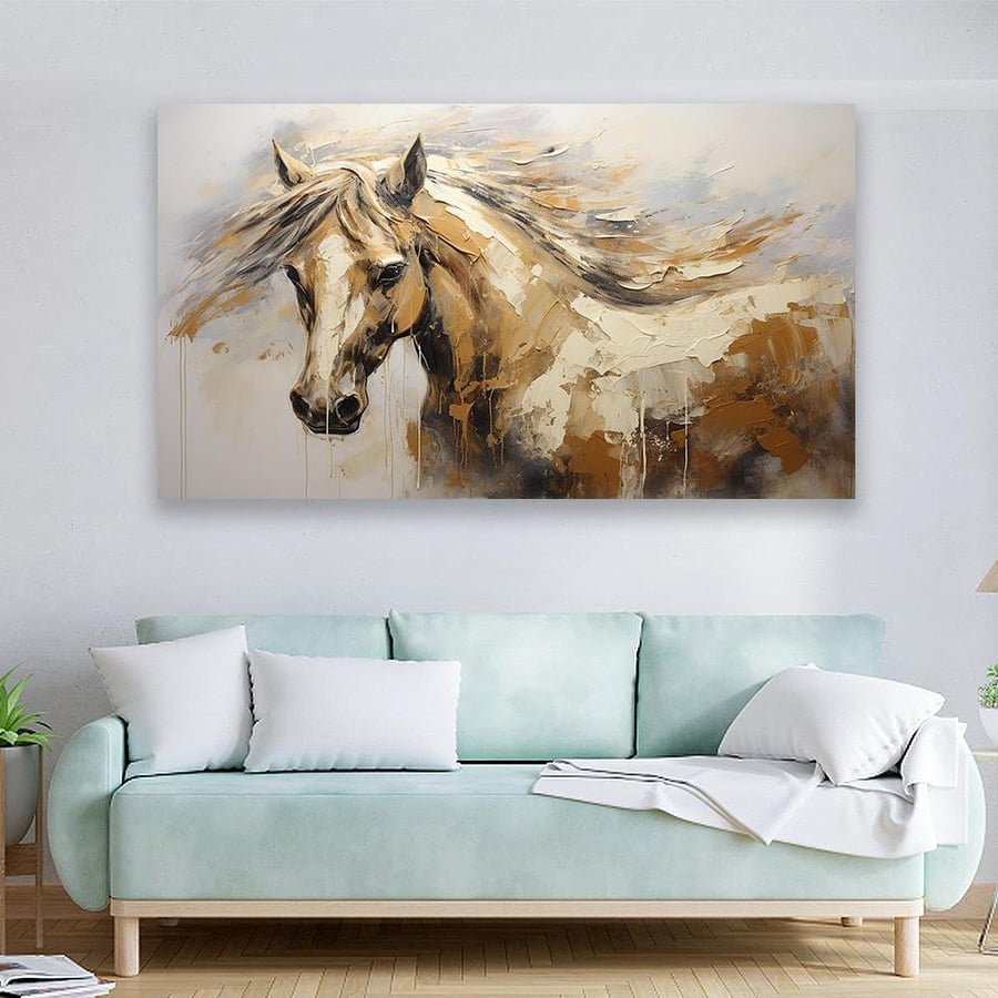 لــــوحات الخيل  بتصميم عــــصــري  - تحفة دارك للوحات الجدارية