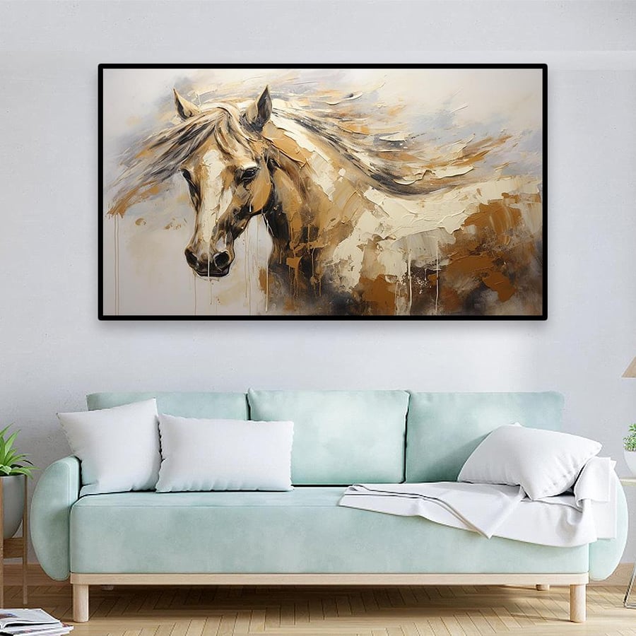 لــــوحات الخيل  بتصميم عــــصــري  - تحفة دارك للوحات الجدارية