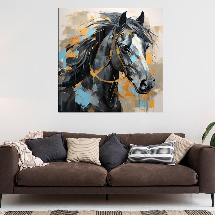 لــــوحات الخيل  بتصميم عــــصــري  - تحفة دارك للوحات الجدارية