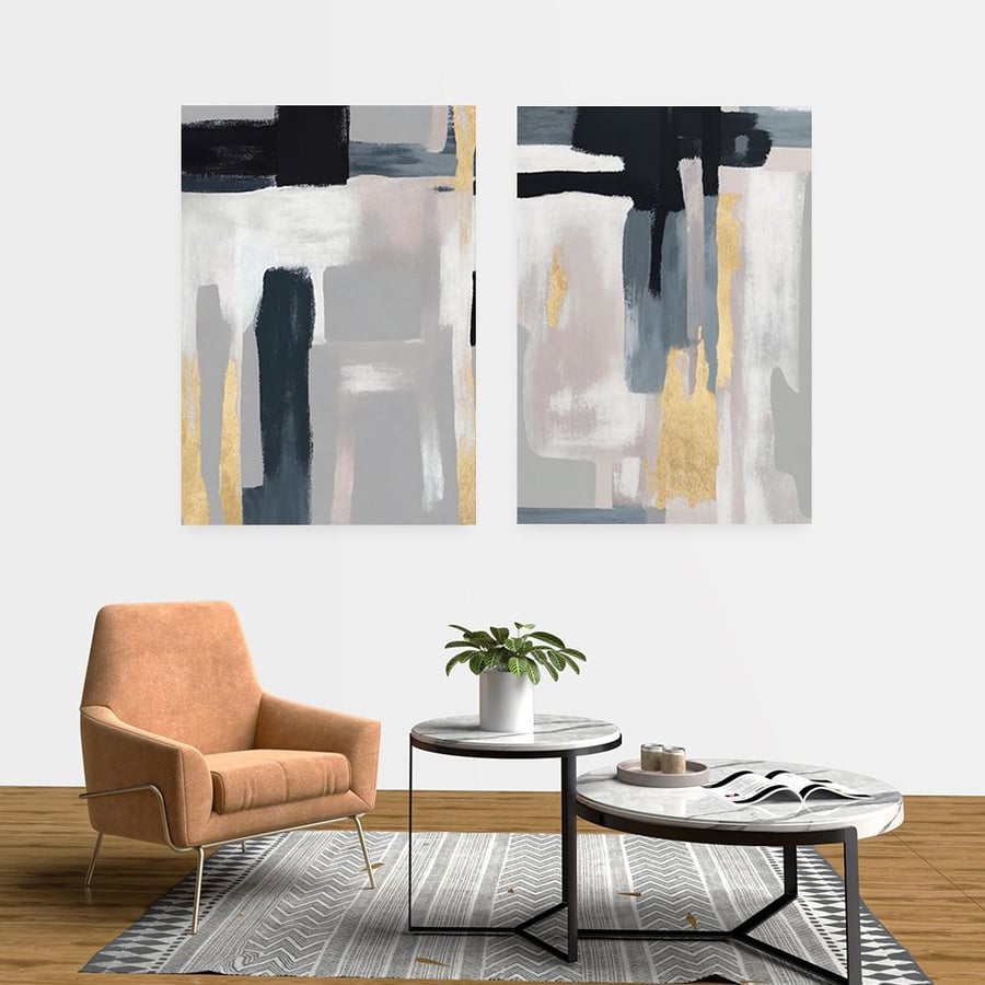 طقم  لــوحات ثنائية بتصميم مودرن