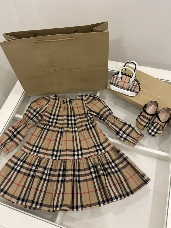 A Burberry dress