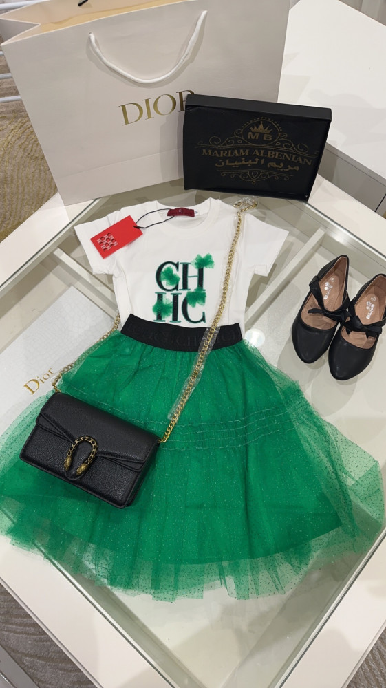 CH T-shirt and skirt set
