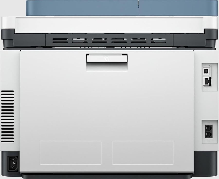 طابعة اتش بي ملون ليزر جيت برو MFP 3303fdw الكل في واحد للطباعة والنسخ والمسح الضوئي والفاكس للاعمال الصغيرة والمتوسطة، لاسلكية، طباعة من الجوال او التابلت، شاشة لمس، ازرق داكن - 499M8A، اتش بي، اللون