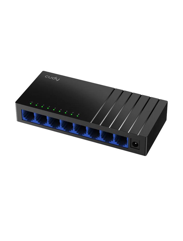 كودي موزع إنترنت غير مُدار جيجابت 8 منافذ GS108D – مدى طويل، تصميم صغير للمكتب أو الحائط