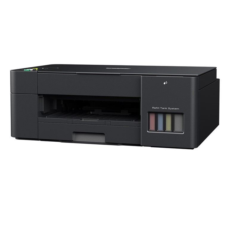 طابعة لاسلكية الكل في واحد DCP 420W مزودة بخزان حبر وقادرة على الطابعة من جوال وتخزين سحابي وماسح ضوئي ومزودة بعبوات حبر بقدرة طباعة عالية من بروذر، حقن للحبر