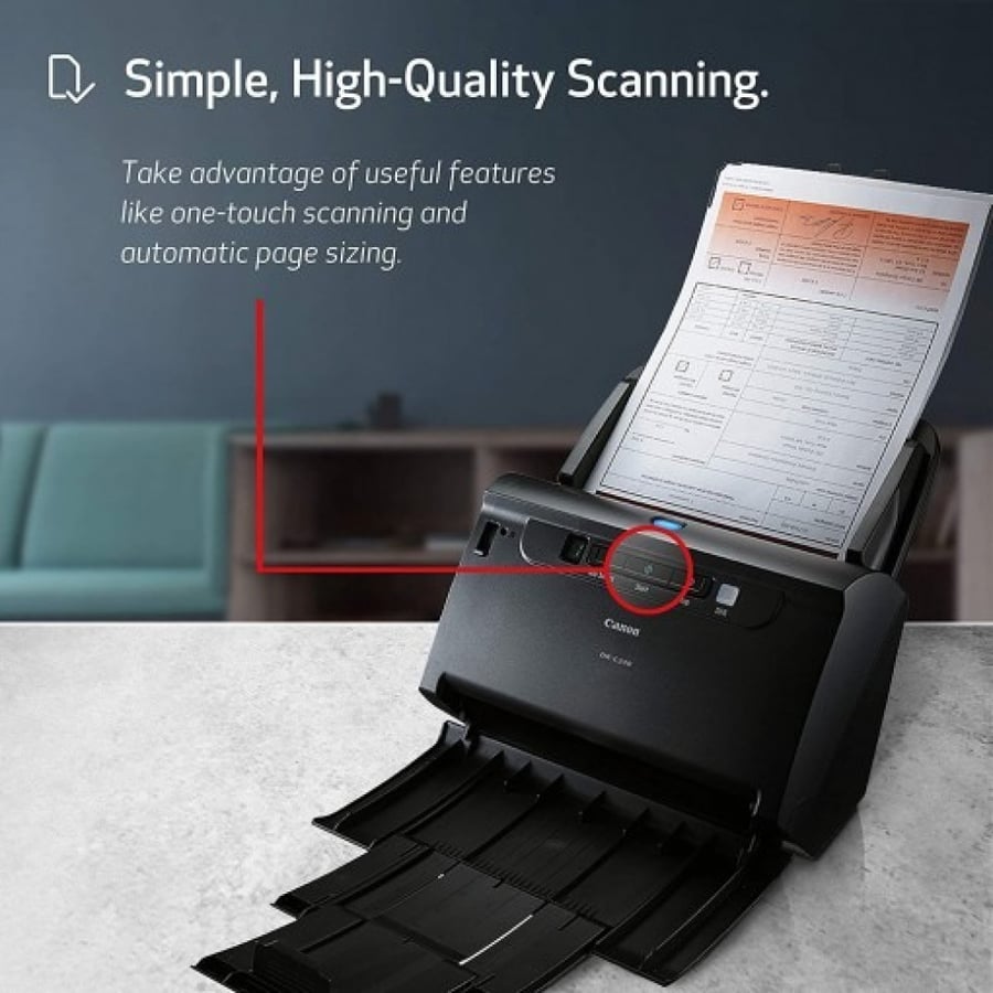 Canon imageFORMULA DR-C230 Home Office Document Scanner, Black
