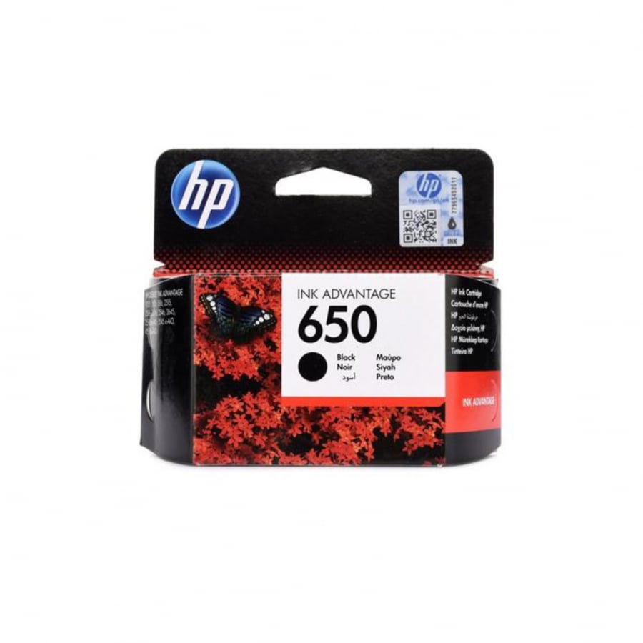 hp 650 حبر خرطوشة طابعة اسود