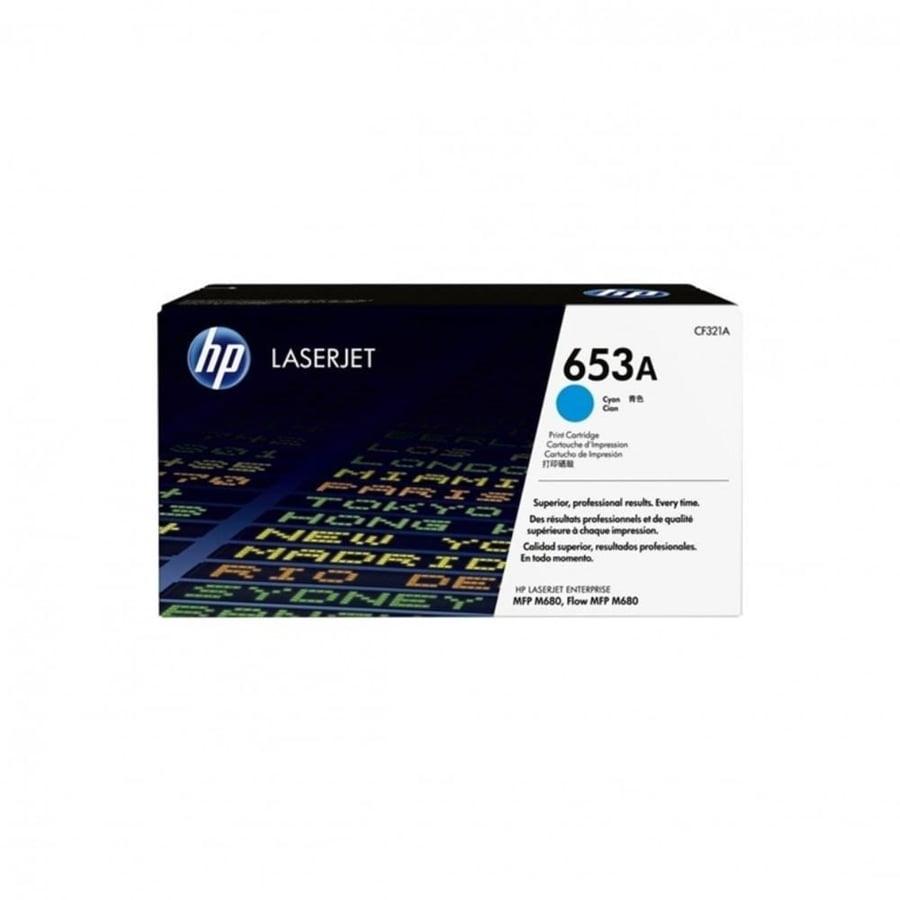 Hp 653A LaserJet Toner Cyan اتش بى 653A حبر طابعة ليزر أزرق