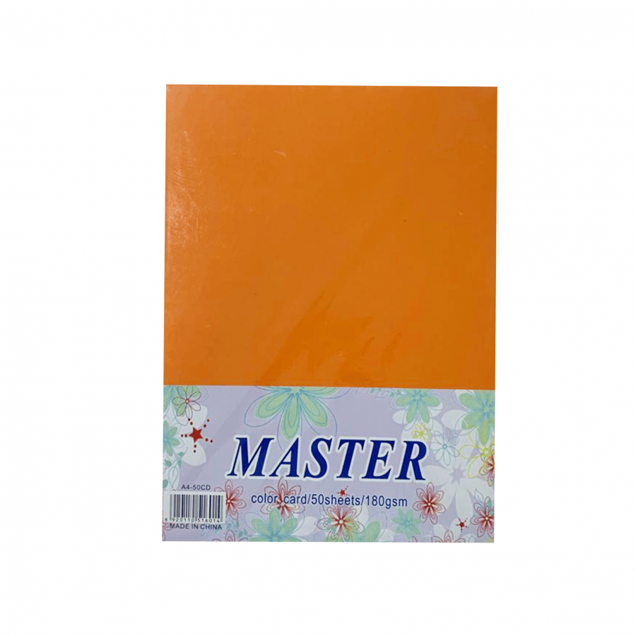ماستر ورق بريستول  ملون , موديل :A4-50CD