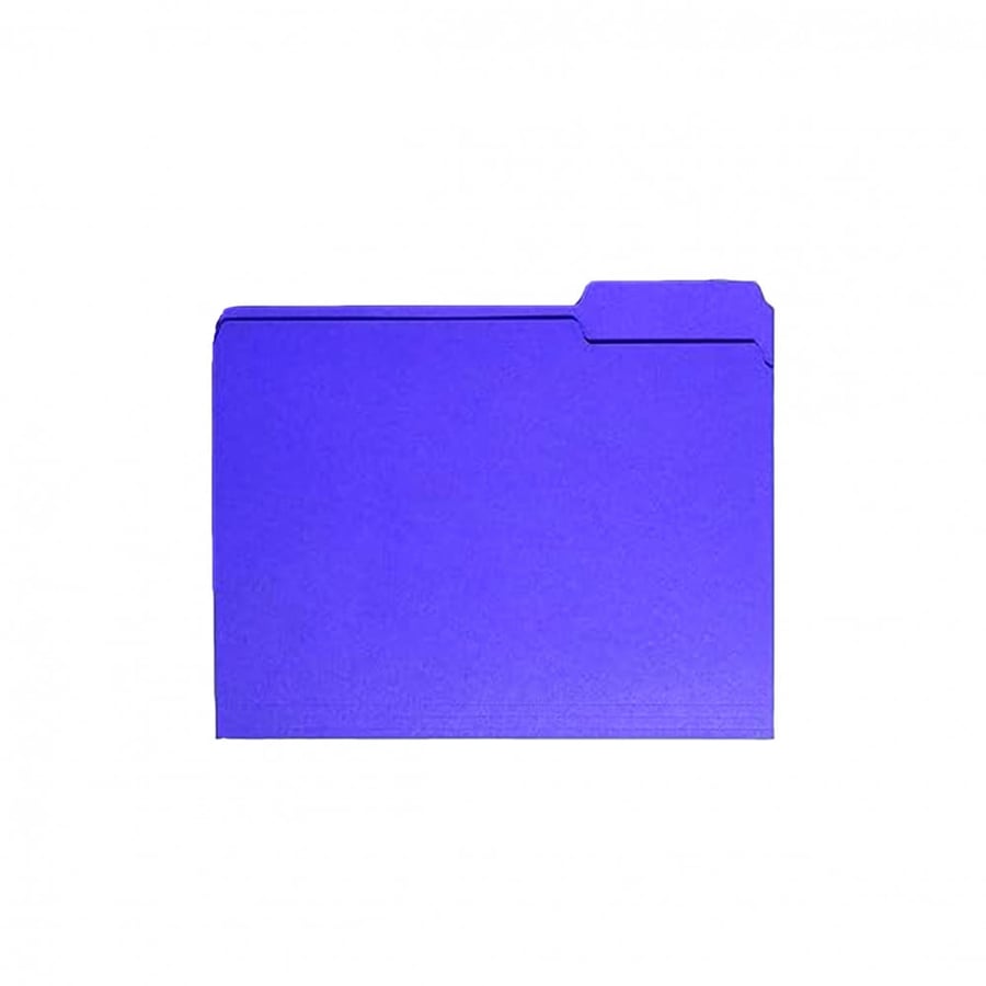 MANILA FOLDER LEGAL SIZE PURPLE 1/3 CUT HIGH MARK  ، MODELL: F197665