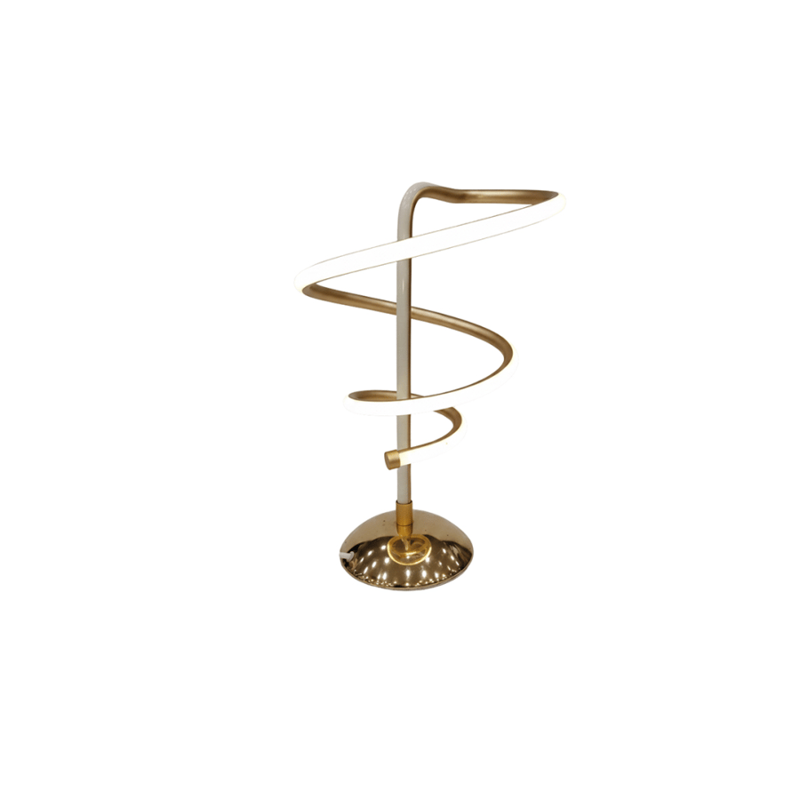 Office lamp with spiral LED, gold color, model: BOS-20201