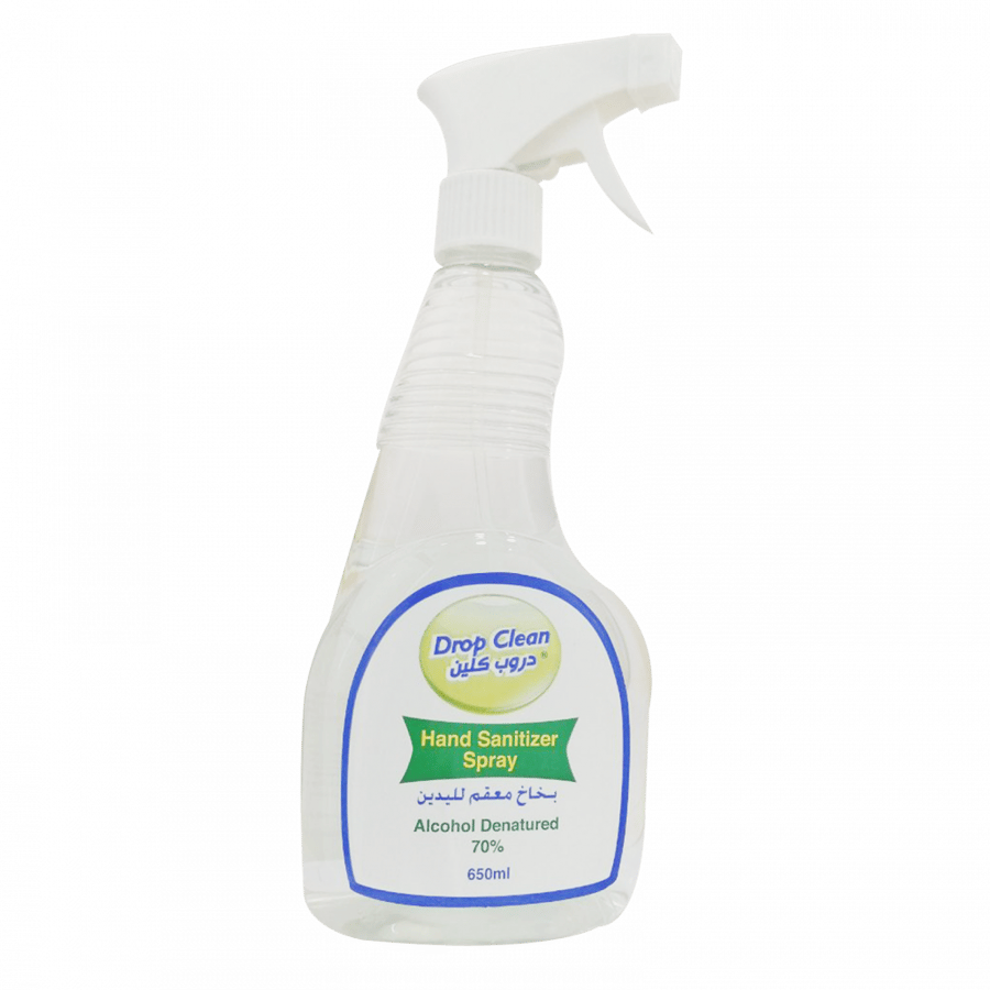 Hand sanitizer spray drop clean 650 ml