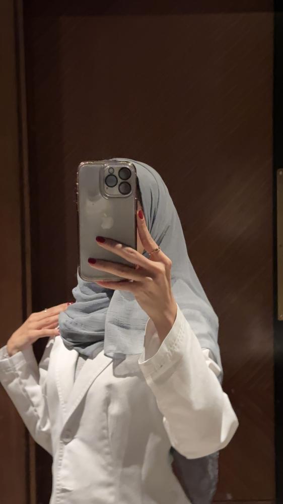Light sky blue headscarf