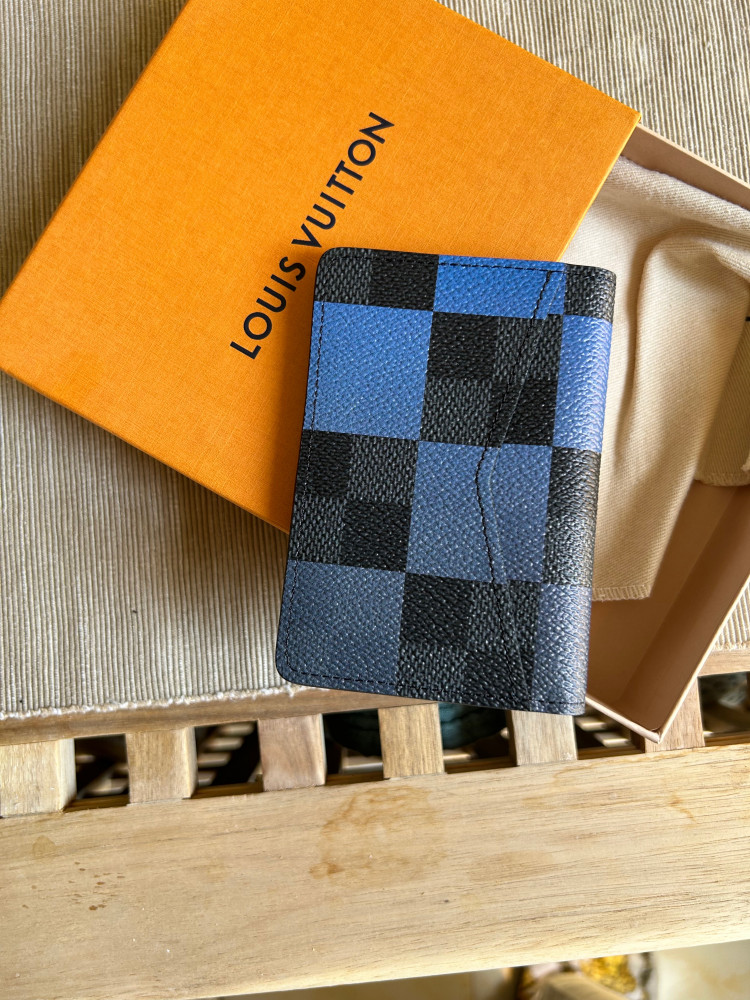 Louis Vuitton  Pocket Organizers Blue Big Dameir