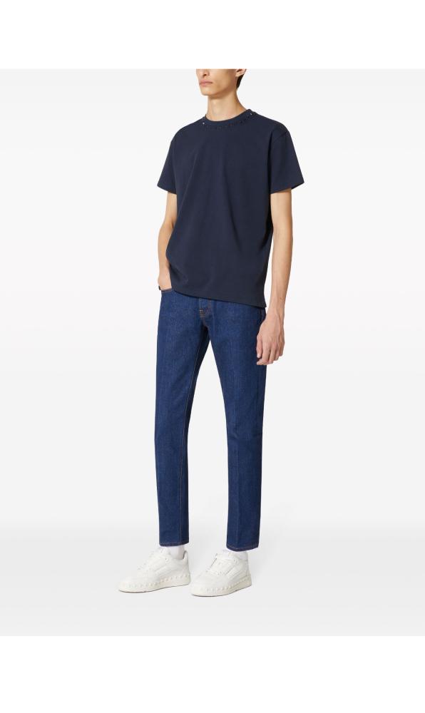 Valentino Garavani - Stud T-Shirt Navy