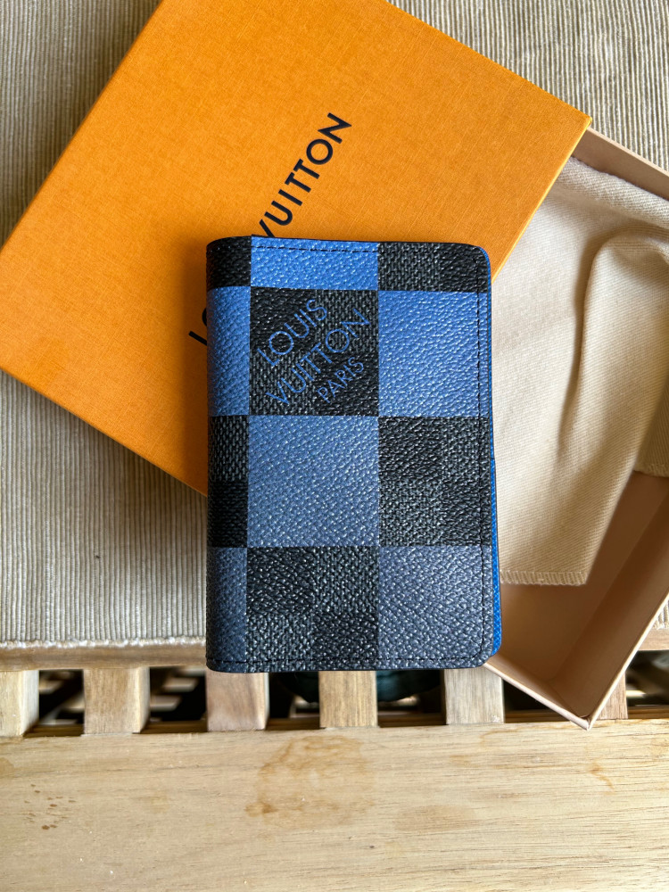 Louis Vuitton  Pocket Organizers Blue Big Dameir