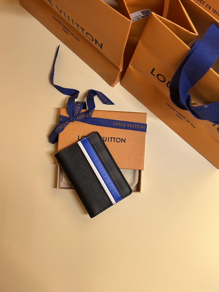 Louis Vuitton Pocket Organizers blue Limited