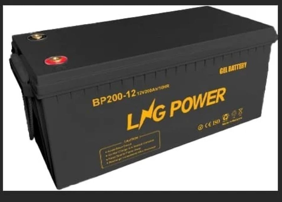 بطارية طاقة شمسية جل 200Ah – LNG POWER | أداء قوي وموثوق