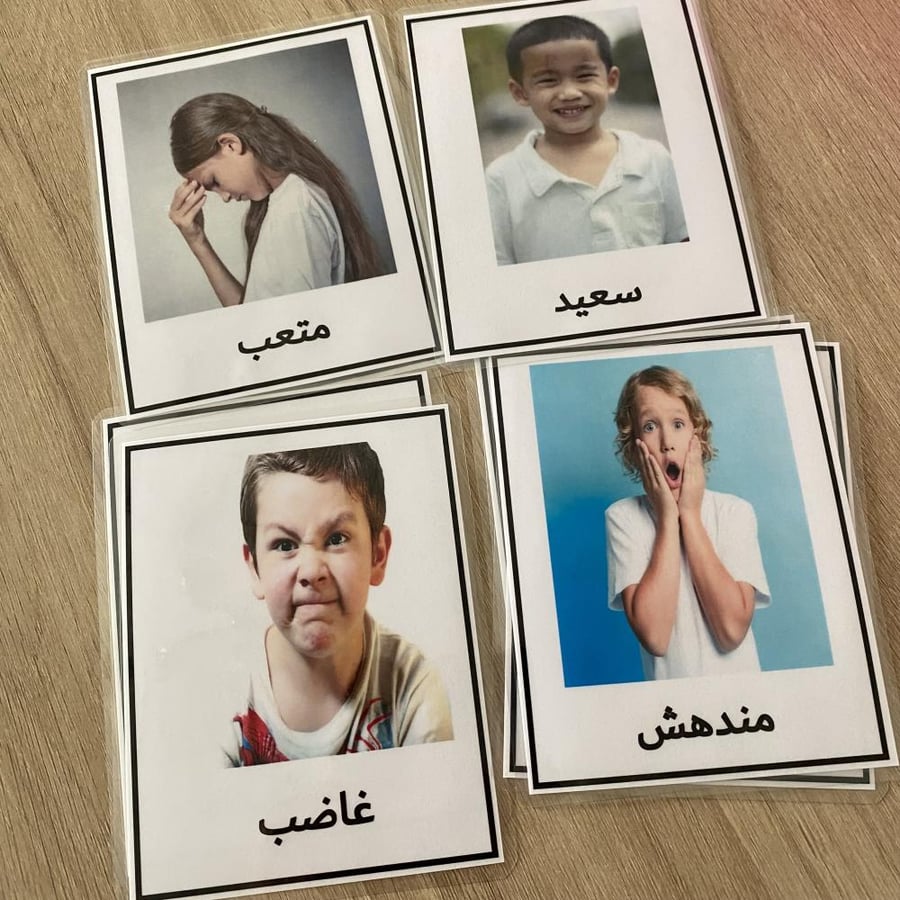 Emotion cards real pictures