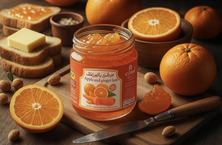 مربى جزر و برتقال 180 ج