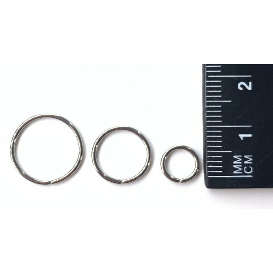 18g Silver Hoop Bendable