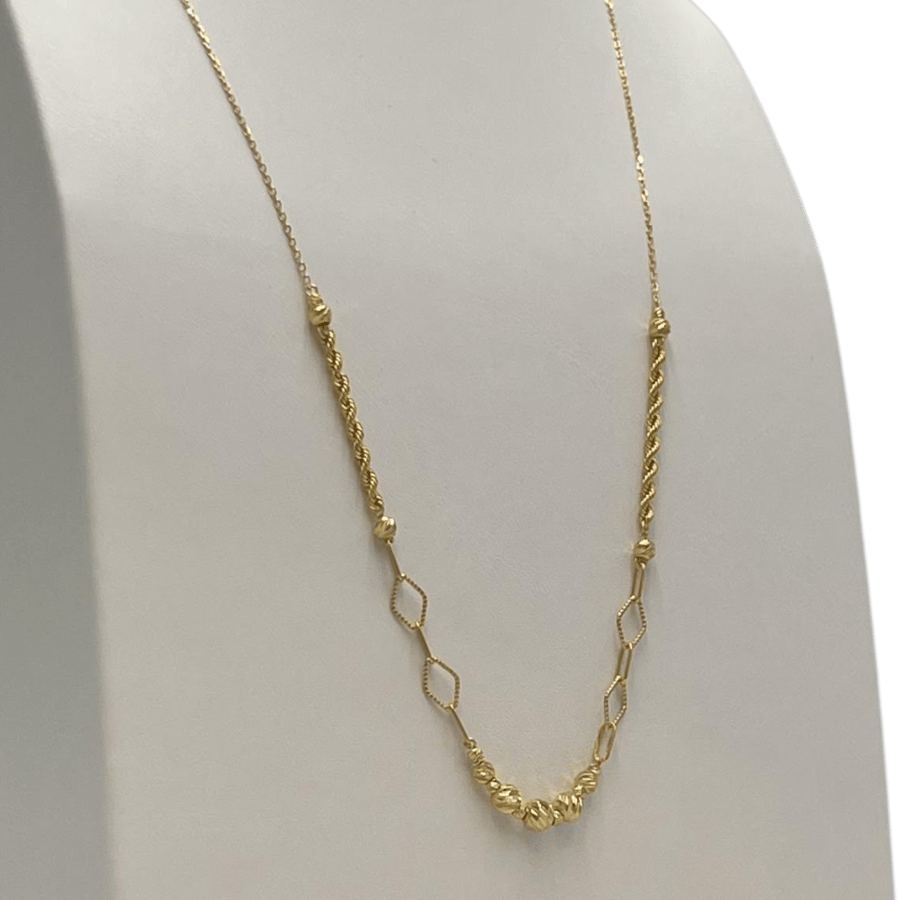 عقد ذهب عيار 21 الوزن 3.53g