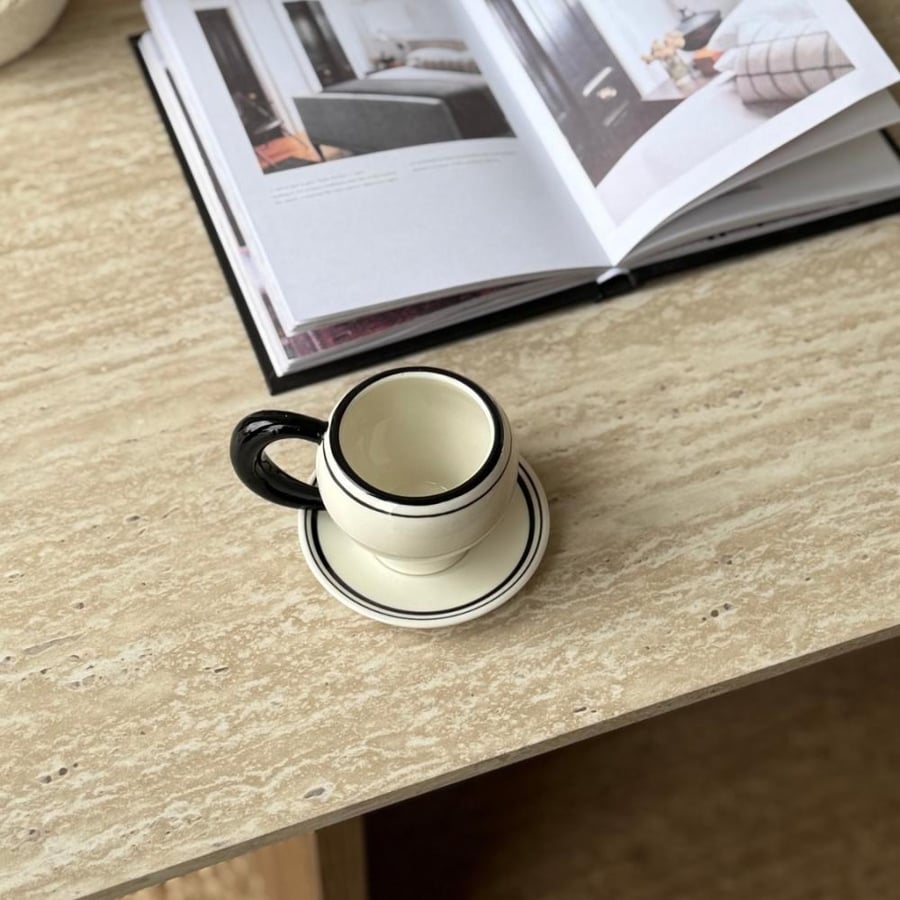 Cup with a plate