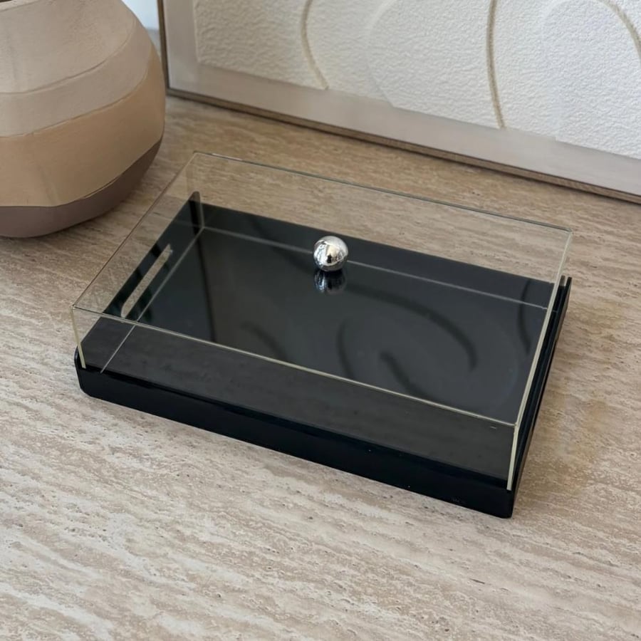 صحن بغطاء اكريلك