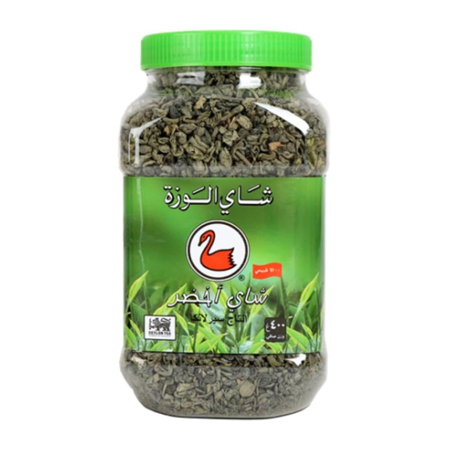 Green Al-Wazza tea, plastic box, 400 grams