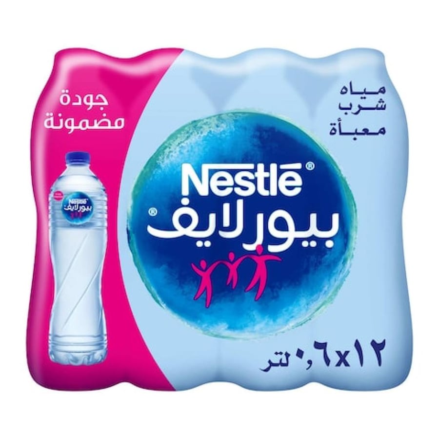 Nestlé Pure Life Water 600 ml × 12