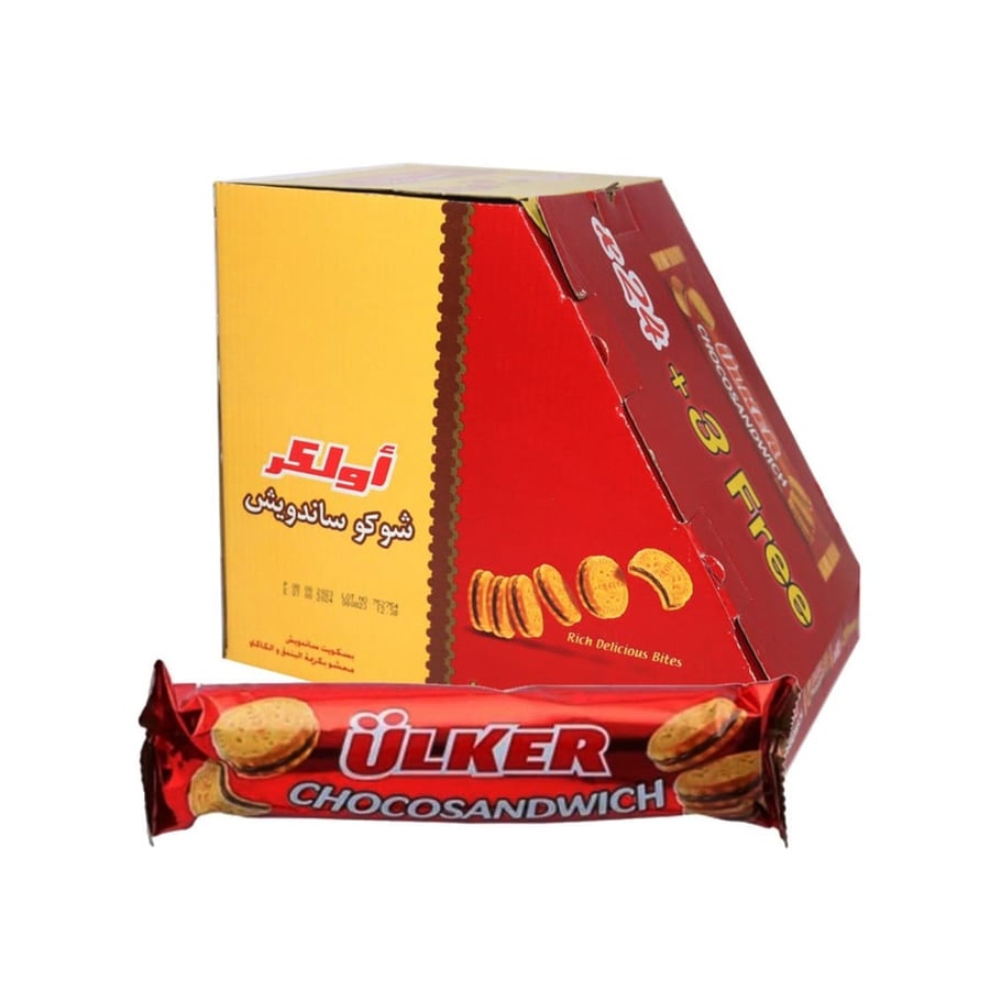 بسكويت اولكر سندوتش 73ج باكت 24+3 حبات