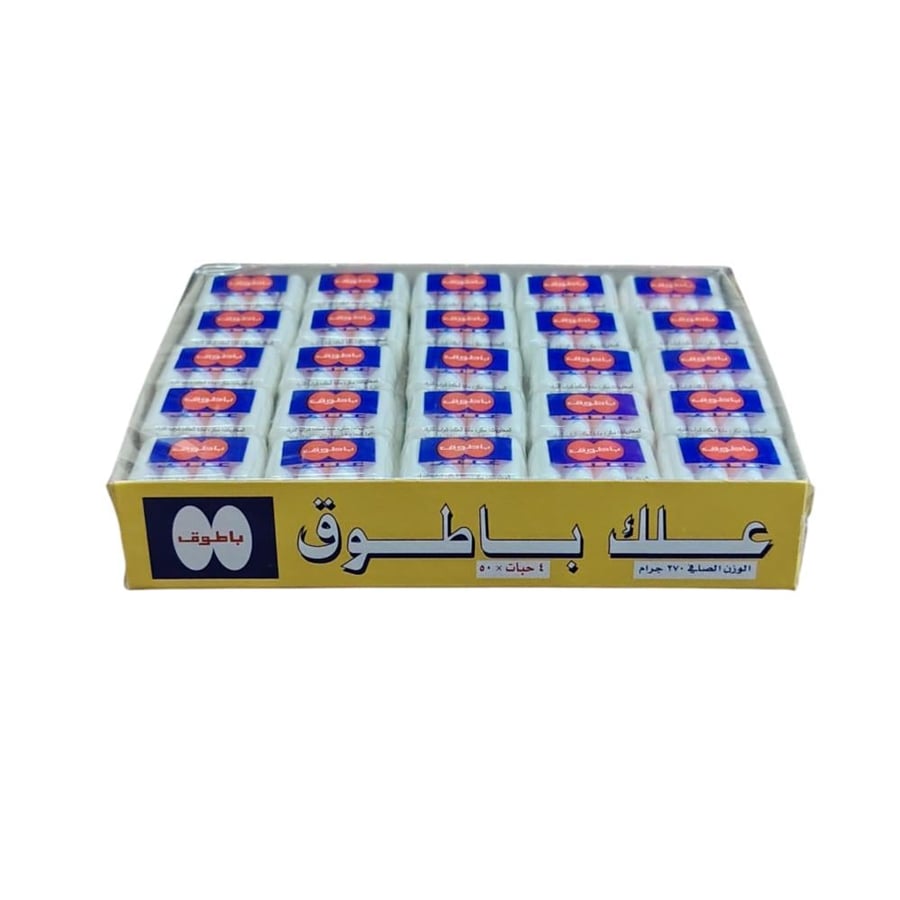 Mint-flavored chewing gum, 4 pieces × 50